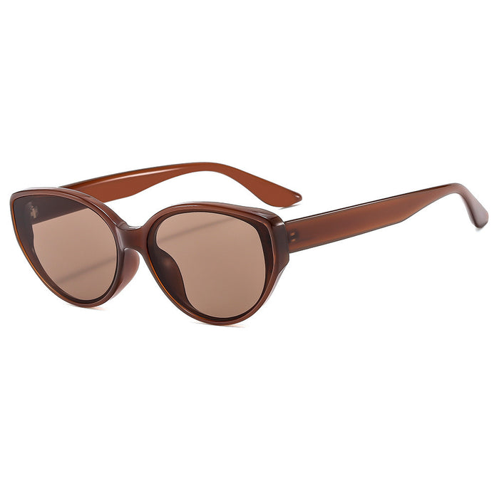 Wholesale Sunglasses for women, high beauty retro trend, brown polarized sunglasses, men's UV resistant glasses