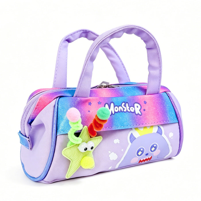 Wholesale PU Cute Gradient Monster Pencil Case Fashion Accessory for Gift Boutique