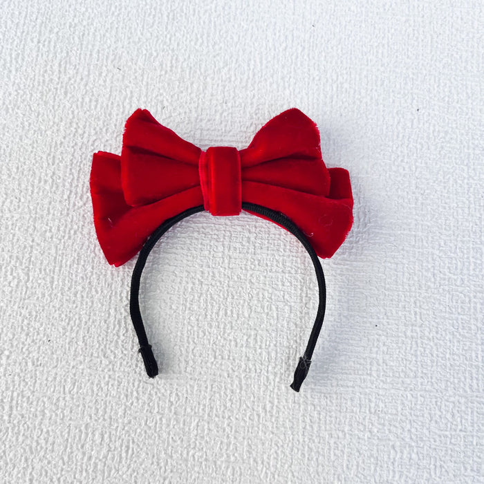 Wholesale Doll clothes sit party cloth cloth clothes accessories velvet bow hairband