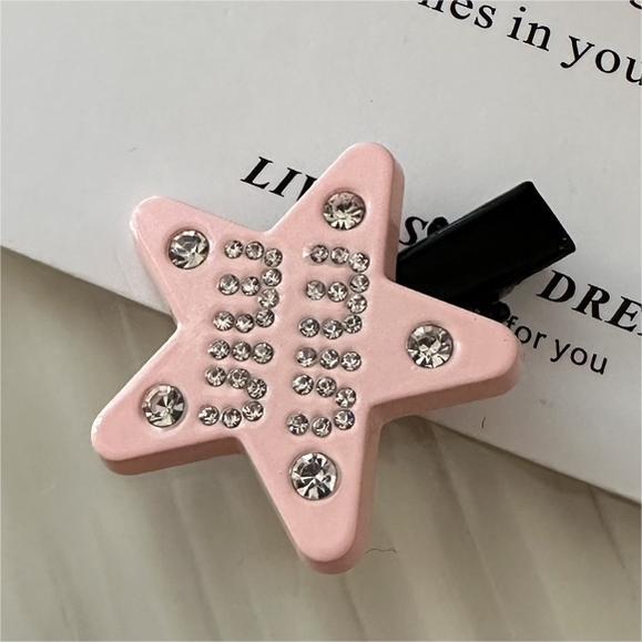 Wholesale Cute Colorful Five-pointed Star Dopamine Hair Clips JDC-HC-Shuy002