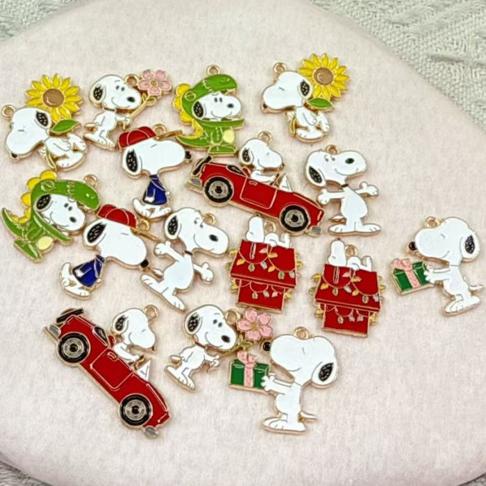 Wholesale 10 PCS Cute and able cartoon-style alloy enamel DIY Charms