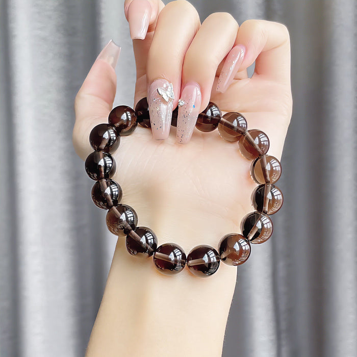 Wholesale Natural Tea Yao Crystal Bracelet Smoke Crystal Tea Yao Crystal Tea Yao Hand Bracelet Crystal