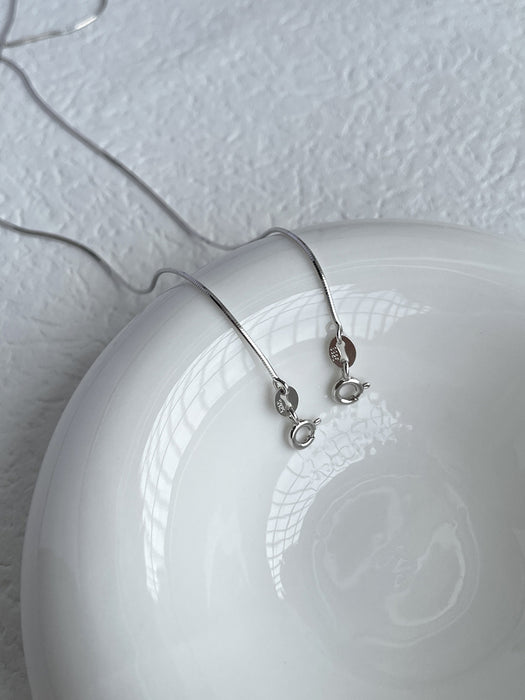 Wholesale  basic snake bone chain s925 sterling silver necklace simple all-match clavicle chain stackable