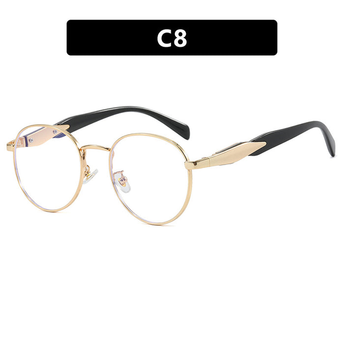 Wholesale Circular sunglasses, metal sunglasses, trendy retro sunglasses