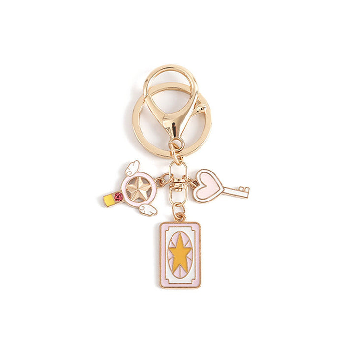 Wholesale Keychain Love Star Wings Pendant Gift