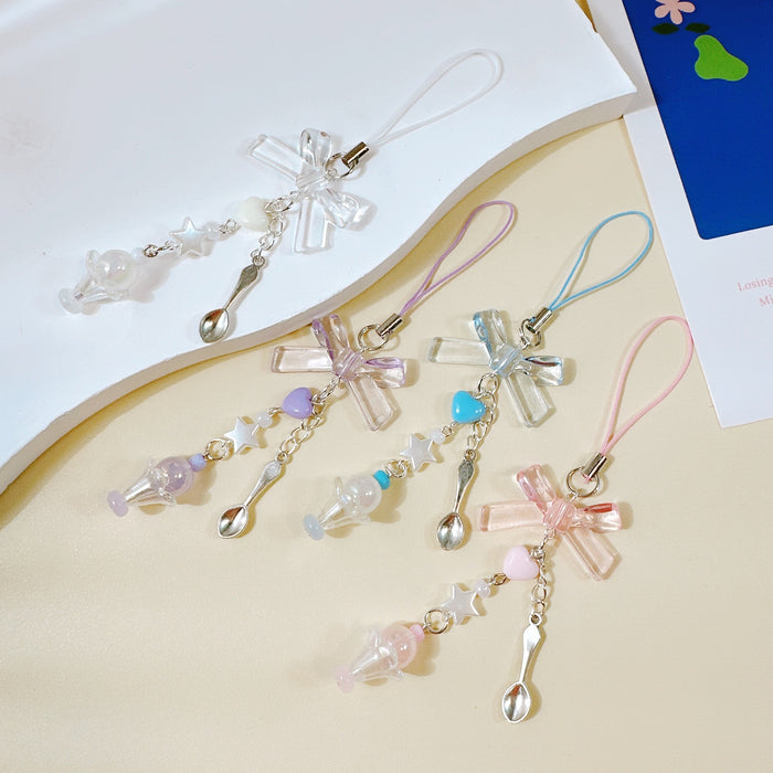 Wholesale Bow Keychain Mobile Phone Pendant Chain Backpack Decorative Pendant