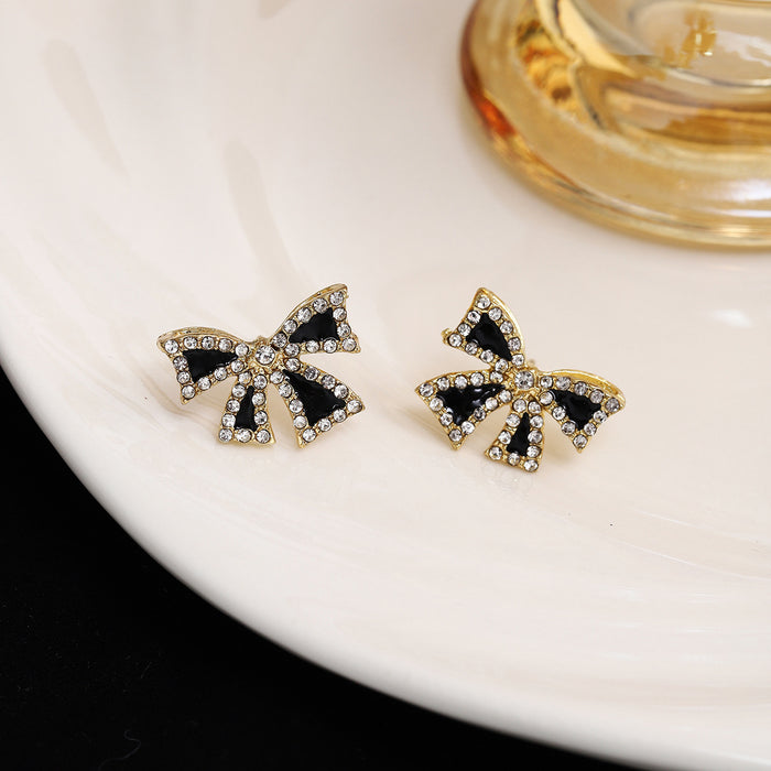 Wholesale Silver Butterfly Tassel Earrings High-end Earrings Elegant Diamond Pearl Long Earrings