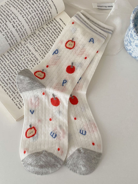 Wholesale Cute cartoon socks with mesh, breathable, sweat absorbing, boneless cotton socks