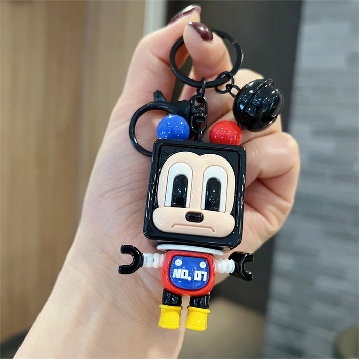 Wholesale 5 PCS Cute PVC blocky keychains for men and women