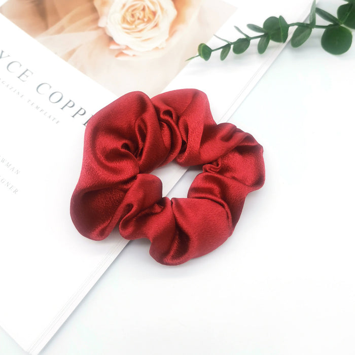 Wholesale Hair accessories: Solid color satin headband, retro and simple, large hair string