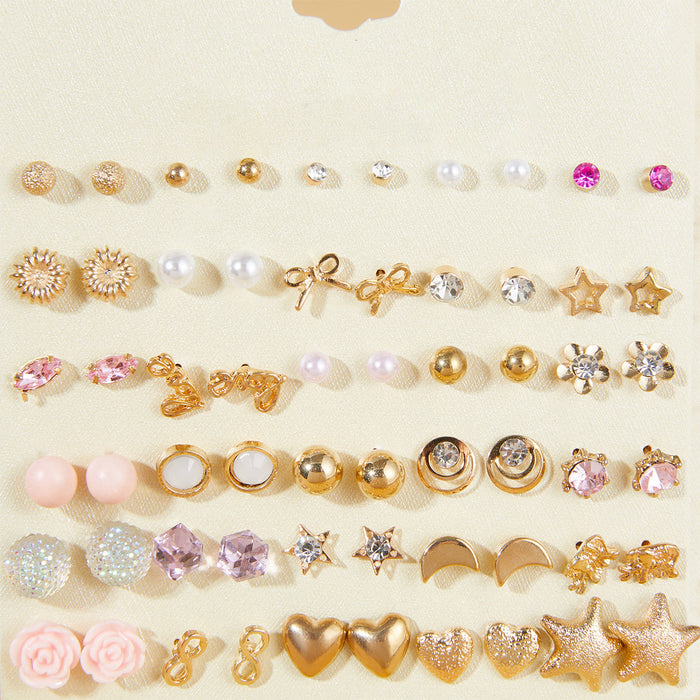 Wholesale Multiple Pairs of Bow Flowers Earrings