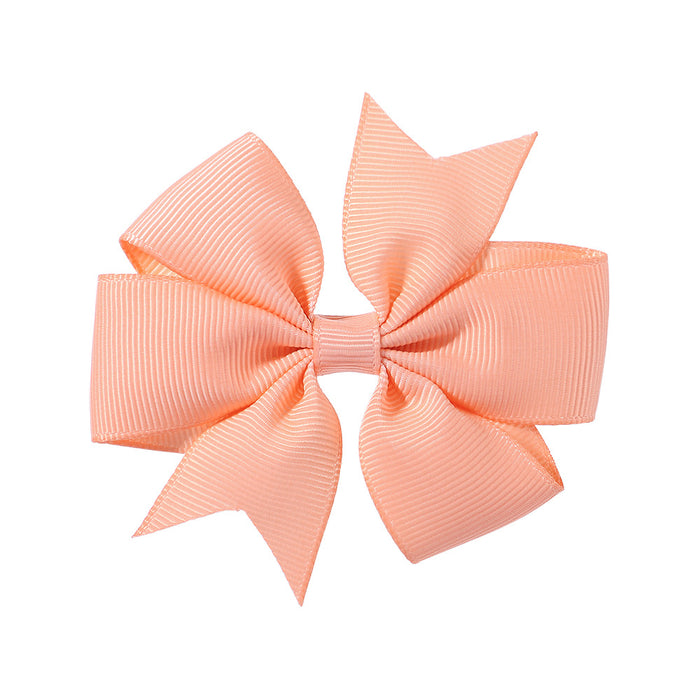 Wholesale Six Ears Solid Color Ribbed Fishtail Bow Set JDC-HC-Xiane022