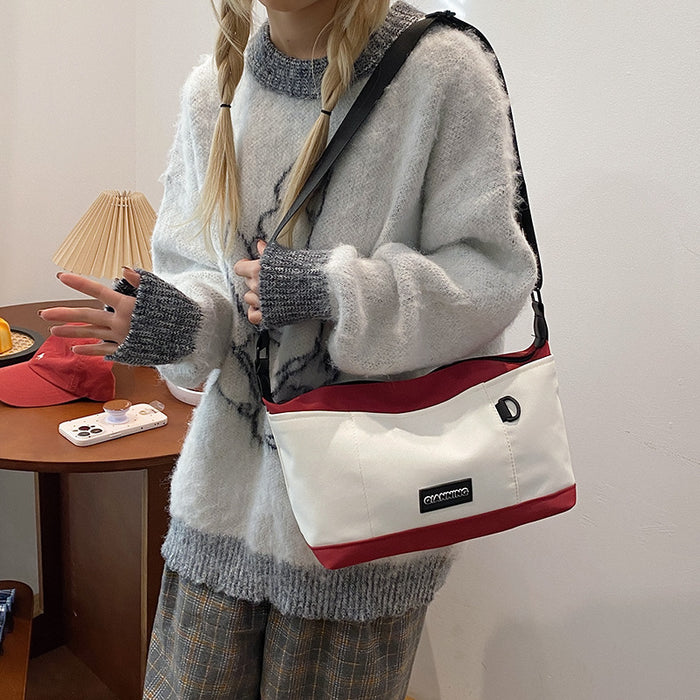 Wholesale Small bag new color contrasting wide shoulder strap crossbody bag fashionable and versatile single shoulder