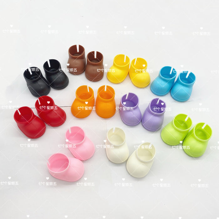Wholesale cotton doll shoes short rain boots toy accessories