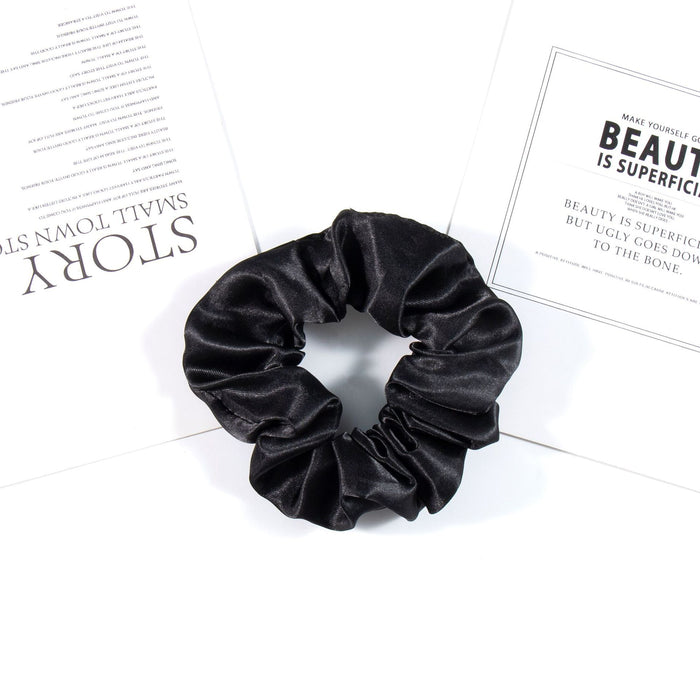 Wholesale hair Ring New satin solid color head rope simple Joker wholesale hair accessories