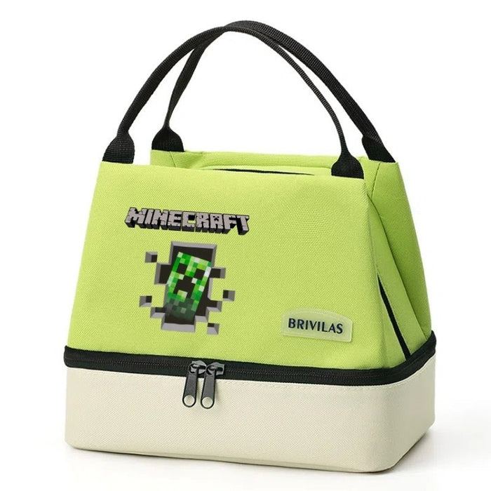 Wholesale Cartoon Double Layer Insulated Lunch Bag Oxford Fabric Picnic Tote Casual Outing Gift