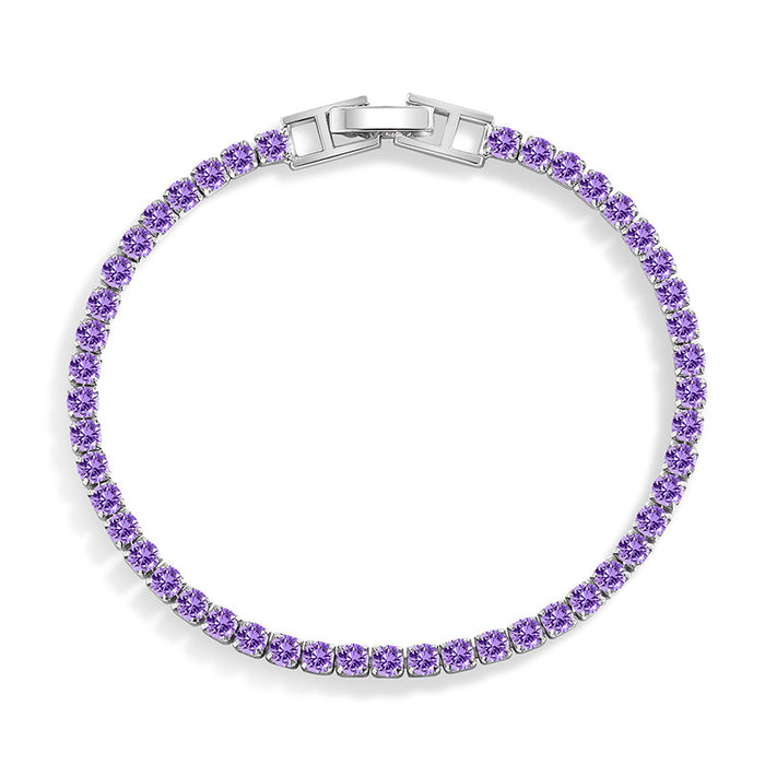 Wholesale Diamond-Set Contion Tennis Bracelet - Stylish Cubic Zirconia Cuff for Women - Boutique Resale