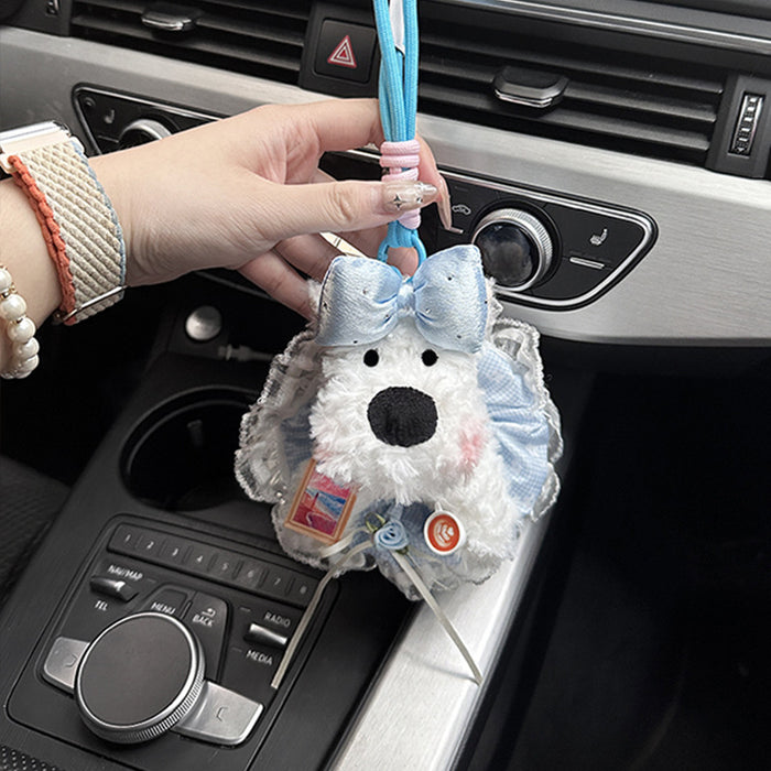 Wholesale Cute Dog Keychain Bag Pendant Small Fresh Girl's Heart Doll Gift