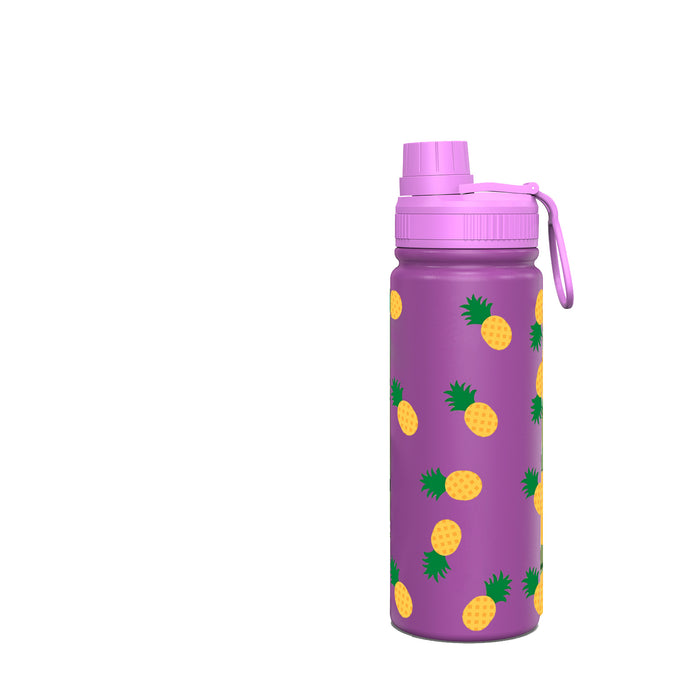 Wholesale Purple Space Pot Thermos Cup Stainless Steel Sports Fruit Print Cartoon Portable Travel Water Cup