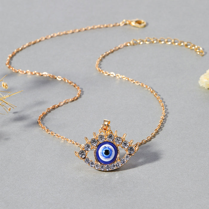 Wholesale New Multi layer Devil's Eye Pendant Fashionable Exaggerated Trendy Eye Accessories