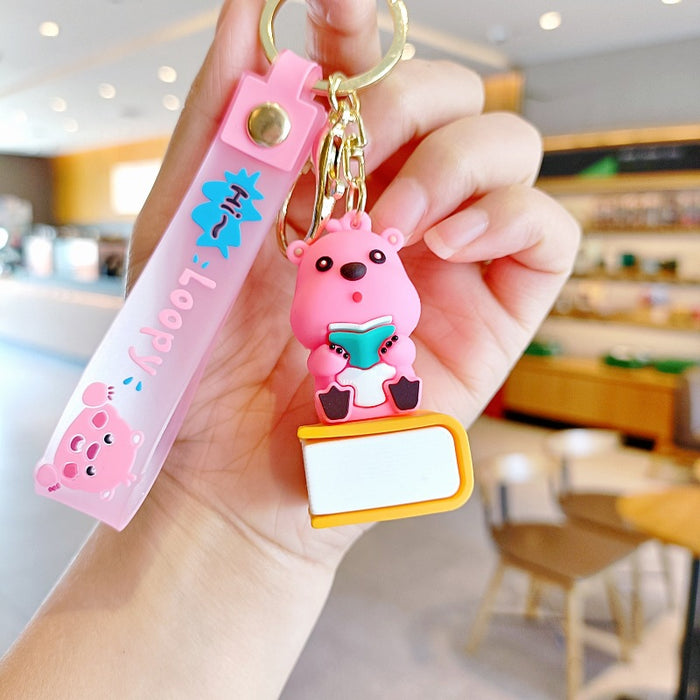 Wholesale Silicone Cartoon Doll Keychain JDC-KC-MingT198