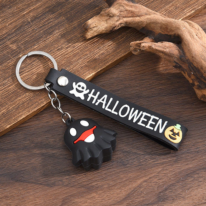 Wholesale  keychain trick-or-treating ghost pumpkin keychain  pendant chain skull ghost key chain