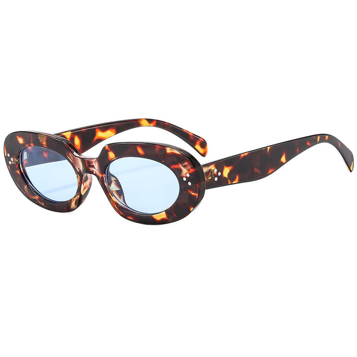 Wholesale Retro oval rice nail sunglasses, UV resistant fashionable sunglasses