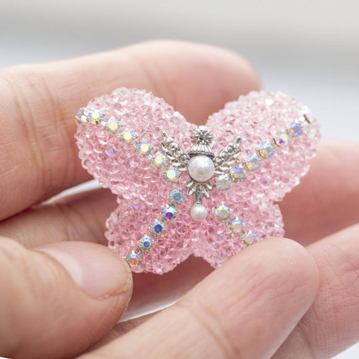 Wholesale Acrylic Butterfly Diamond Ball String Beads JDC-BDS-HuaZ009