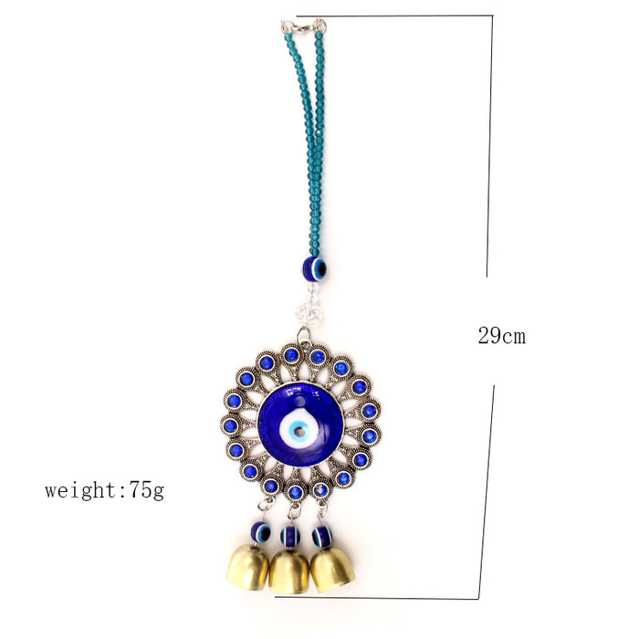 Wholesale Jewelry Blue Eye Pendant Tree of Life Devil's Eye Wind Chime Bell Pendant
