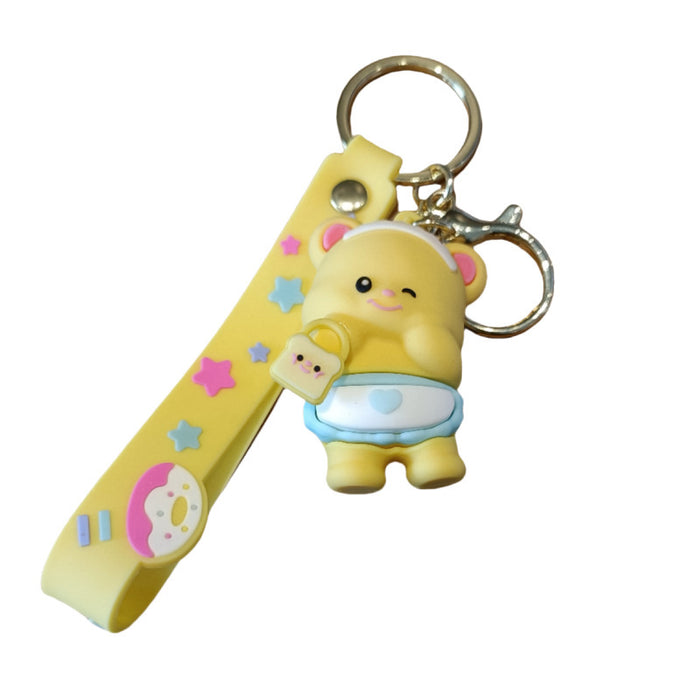 Wholesale Bear keychain, keychain, pendant, doll accessory, small gift, doll car, bag, wholesale, doll hanging accessory