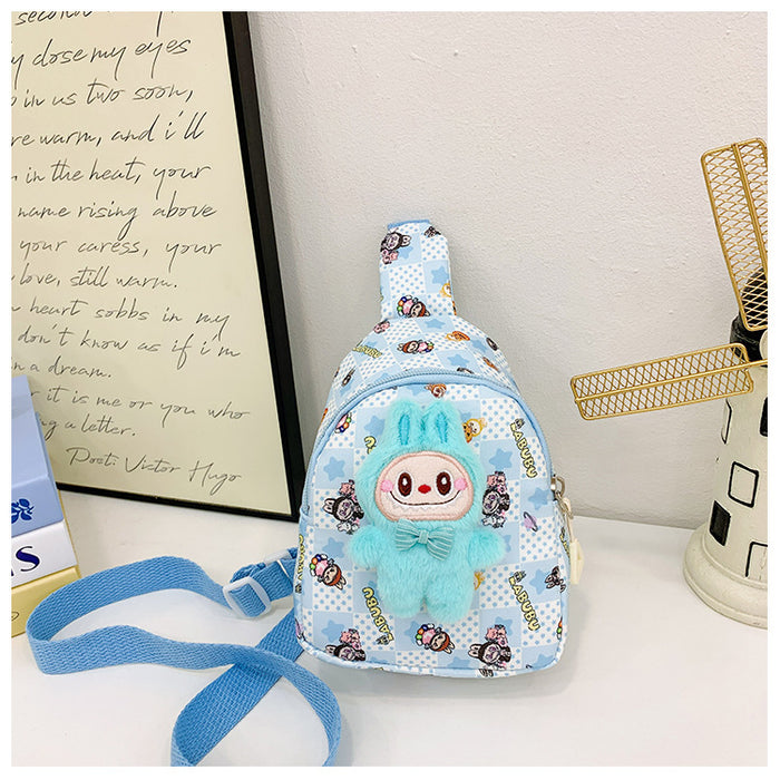 Wholesale Children' s Bag Kindergarten Baby' s Coin Purse Boys and Girls Cartoon Printed Waist Bag Casual Crossbody Bag