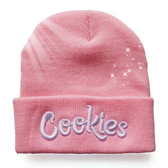 Wholesale Cookies Letters 3D Embroidered Knitted Wool Hat JDC-FH-HongHong013