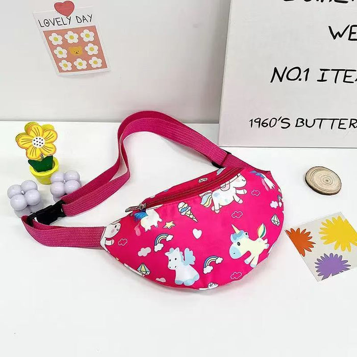 Wholesale children's waist bag cartoon dinosaur bag fashion girls coin purse chest bag