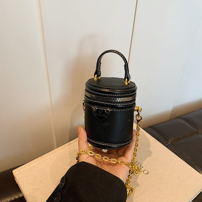 Wholesale New children's bag with contrasting colors, mini handbag, pocket money bucket bag, parent-child crossbody bag