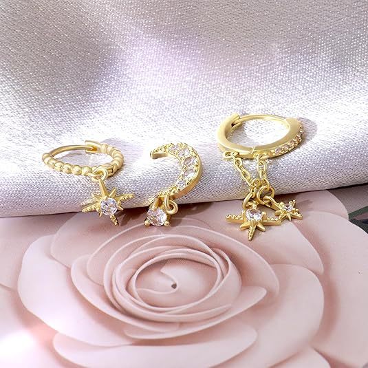 Wholesale Gold plated laminated smooth ear loops, simple and niche garden loops, circular ear buckles, personalized temperament, earrings, and plain earrings