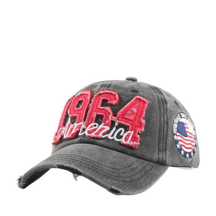 Wholesale Embroidered 1964 Washed Cotton Baseball Cap
