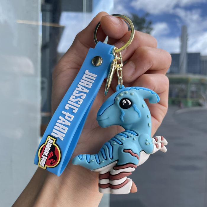 Wholesale Dinosaur PVC Keychain Trendy Cartoon Bag Charm for Gift Resale MOQ≥2