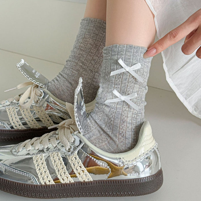 Wholesale Bow socks, thin ballet socks, lace socks, mesh cotton socks