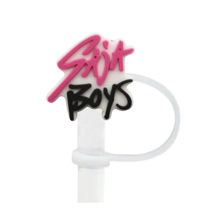 Wholesale 10pcs Kpop Cute Cartoon Silicone Straw Cap Cup Accessories