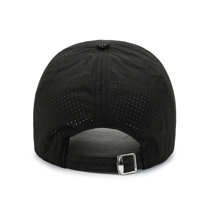 Wholesale Lightweight and quick drying perforated duckbill cap for outdoor sun protection, casual fishing cap, baseball cap