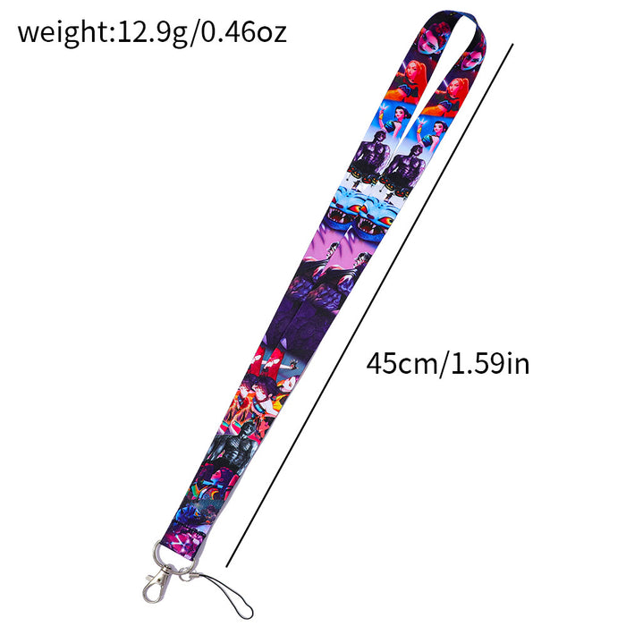 Wholesale Cartoon mobile phone lanyard keychain