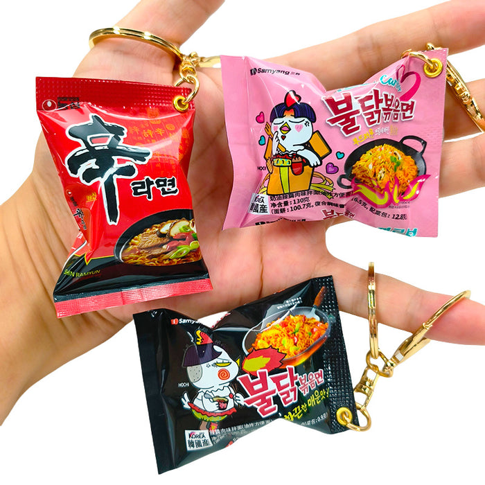 Wholesale New snack bag pendant with simulated miniature rubber candy key pendant