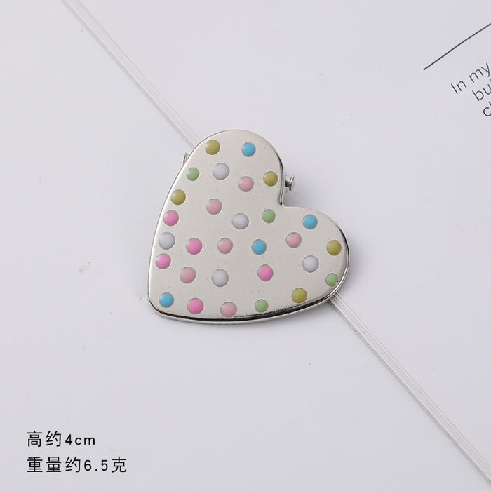 Wholesale Silver Metal Girl Hairpin New Oil Dripping Hair Accessories Cute Side Clip