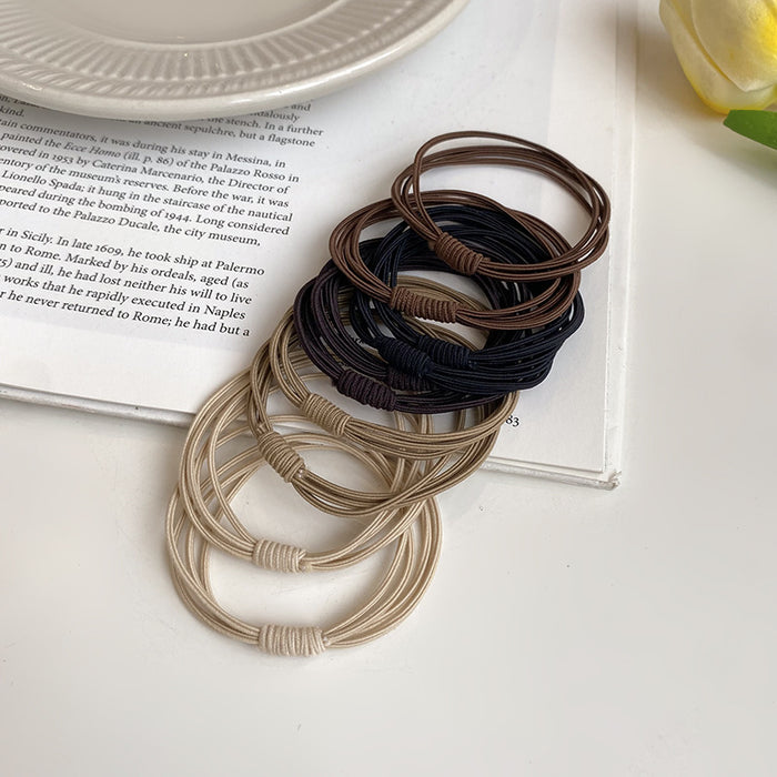 Wholesale Rubber bands, thin hair bands, simple headband, hair tie, leather cover, black headband accessories