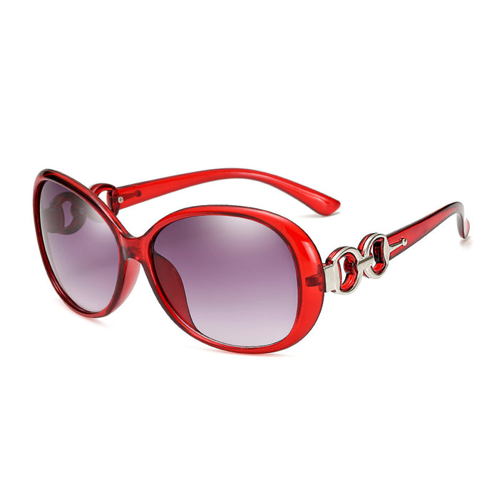 Wholesale Fashionable outdoor driving sunglasses with large frame and classic double ring sunglasses