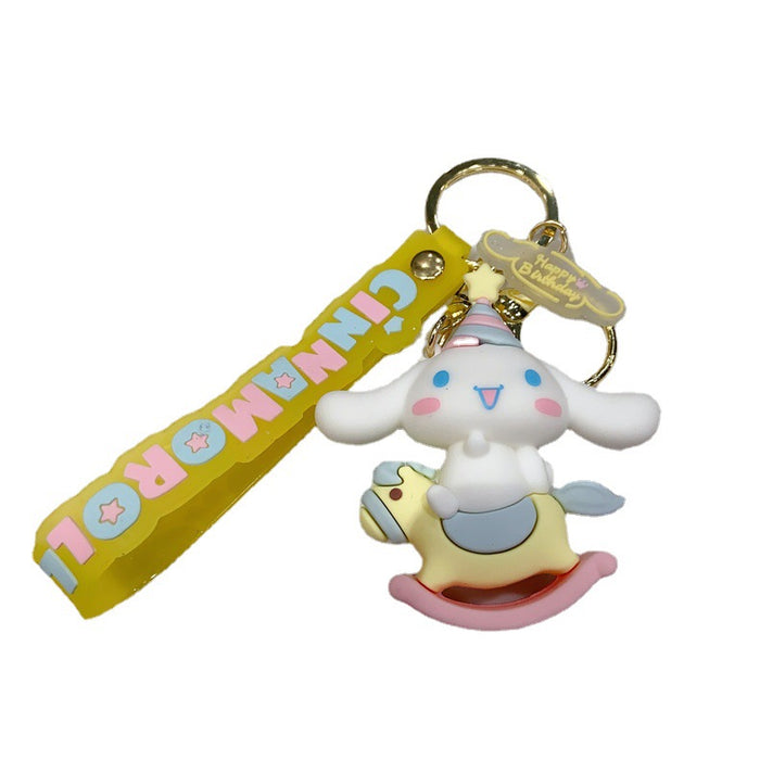 Wholesale Creative and cute cartoon car keychain backpack decoration