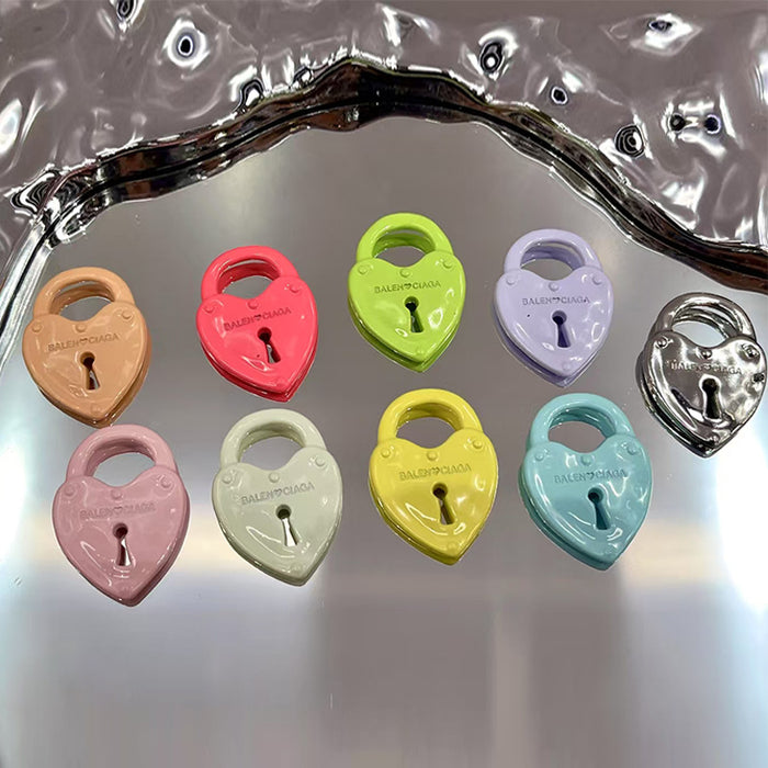 Wholesale Hollow Alloy Love Bag Accessories DIY Necklace Earrings Accessories Material