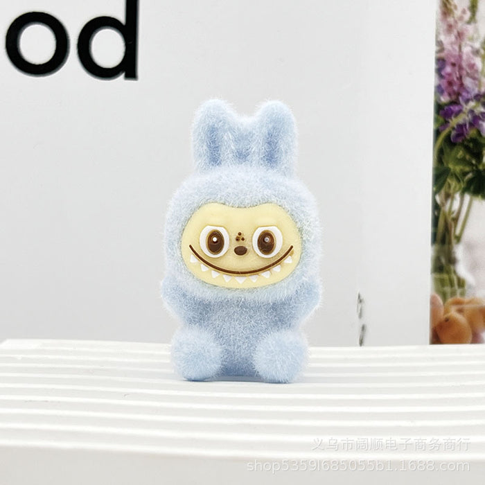 Wholesale Flocked Sitting Plush Little Sheep Keychain Pendant Plush Little Sheep Accessory Clog Doll Accessory
