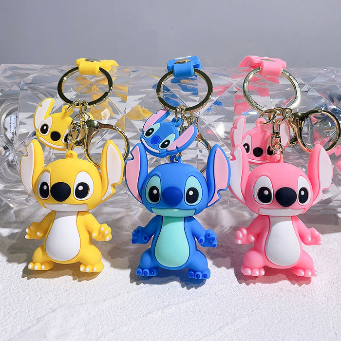 Wholesale  Cute Doll Silicone Keychain Bag Car Keychain  Cute Keychain