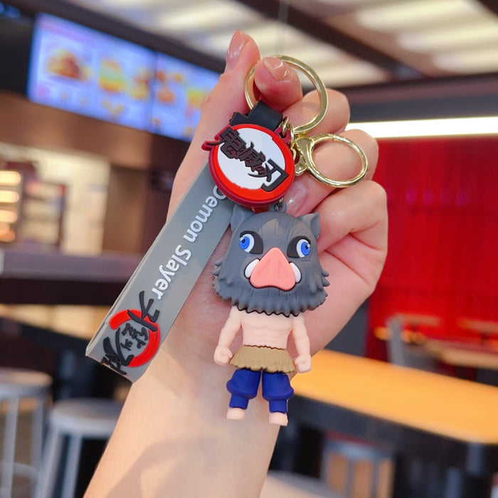 Wholesale Cute PVC cartoon anime keychain